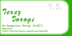 terez dorogi business card